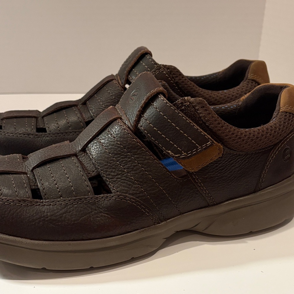 Clarks Men's Dark Brown Leather‎ Loafers 11 Bradley Cove - Picture 9 of 11